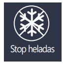 Función calefacción 8 ºC para evitar heladas Cuando la vivienda permanece desocupada, la función 8 ºC Heat permite mantener una temperatura mínima aproximada de 8 ºC. Esta prestación ayuda a evitar descensos excesivos de temperatura y resulta especialmente útil en segundas residencias o espacios que permanecen sin uso durante el invierno.